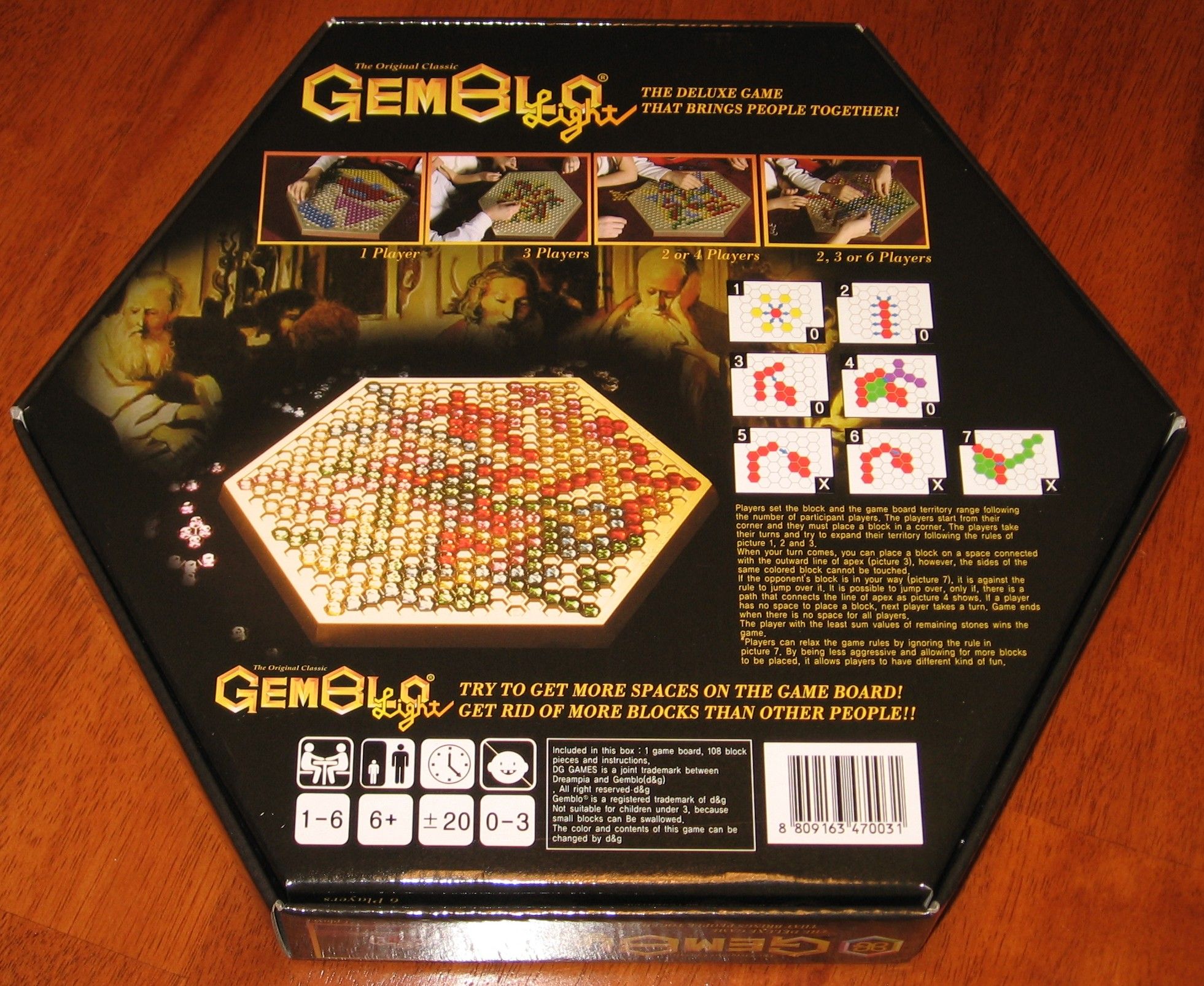 Gemblo  (2-6) board game collectible [Barcode 5025822200167] - Main Image 2