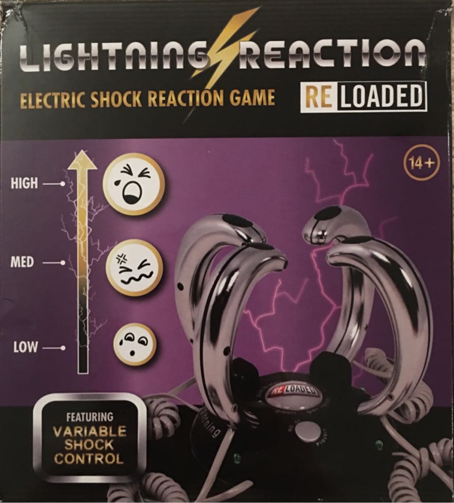 LIGHTNING REACTION RELOADED Electric Shock Party Game Paladone AuthenticUSA  (2-4) board game collectible [Barcode 5032331026546] - Main Image 1