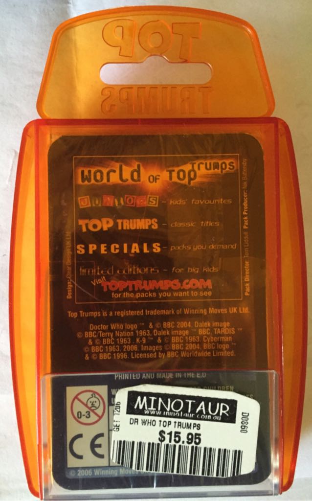 Top Trumps Specials: Doctor Who 2006 Edition  board game collectible [Barcode 5036905007191] - Main Image 2