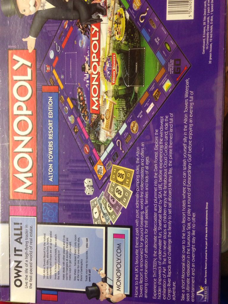 Alton towers  board game collectible [Barcode 5036905016926] - Main Image 2