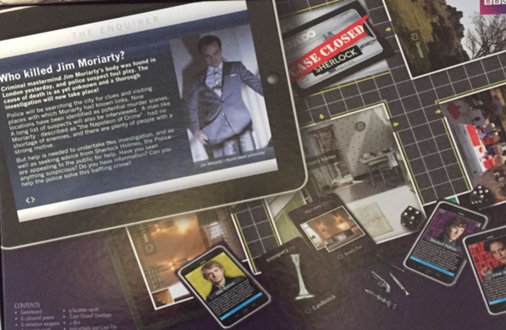 Cluedo TV: CLUEDO® SHERLOCK Edition  (2-6) board game collectible [Barcode 5036905019514] - Main Image 2