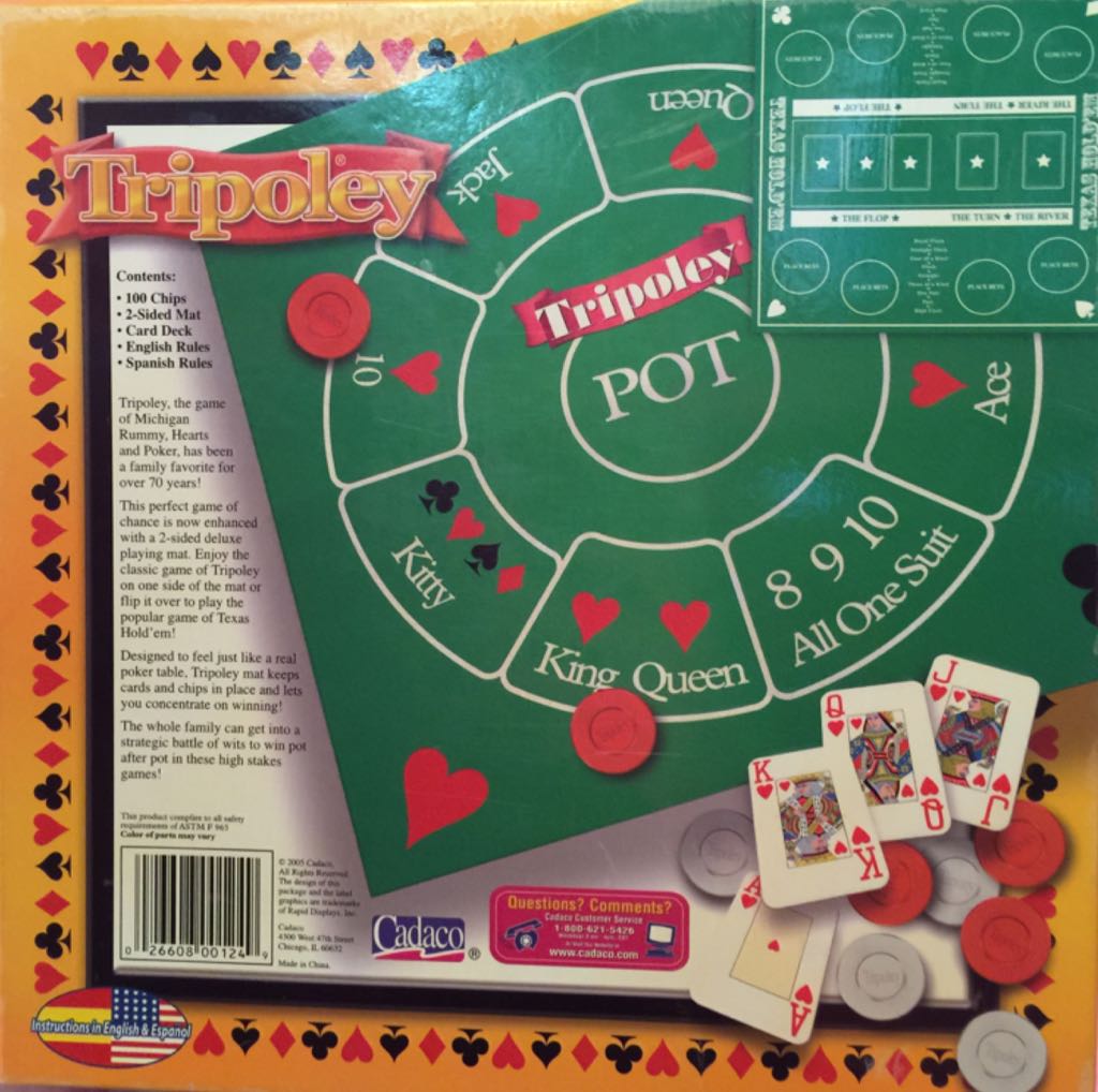Tripoley  (2-9) board game collectible [Barcode 026608001249] - Main Image 2
