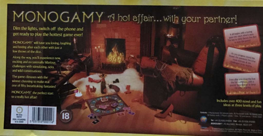 Monogamy  (2) board game collectible [Barcode 5037353000116] - Main Image 2