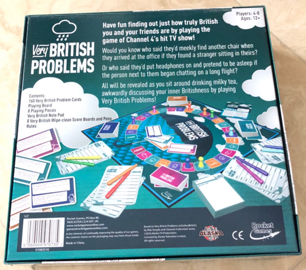 Very British Problems  (4-8) board game collectible [Barcode 5060004970735] - Main Image 2