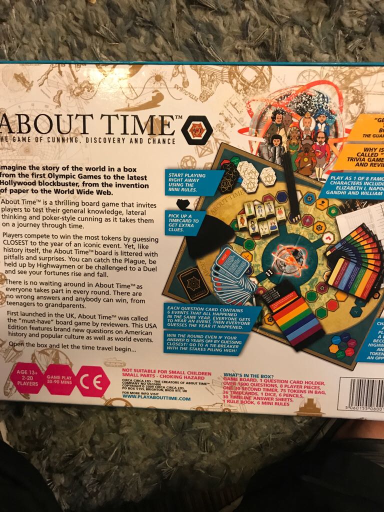 About Time US Edition  (2-20) board game collectible [Barcode 5060155080017] - Main Image 2