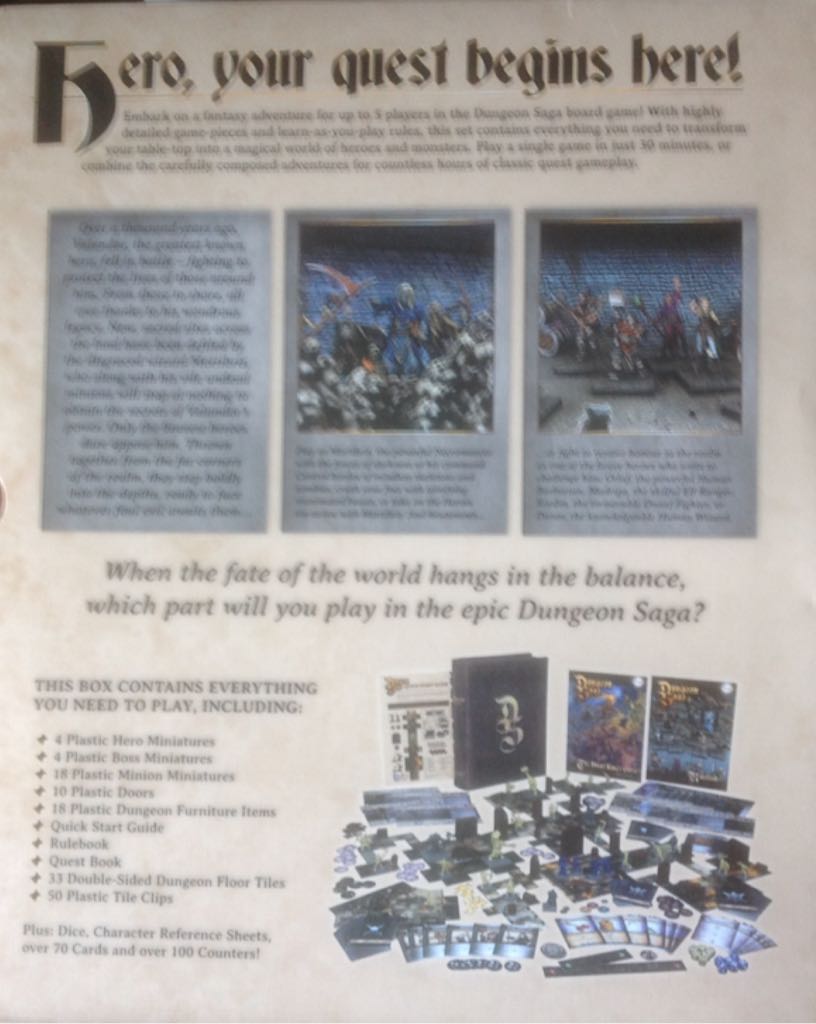 Dungeon Saga Dwarf King Quest  (1-5) board game collectible [Barcode 5060208863321] - Main Image 2