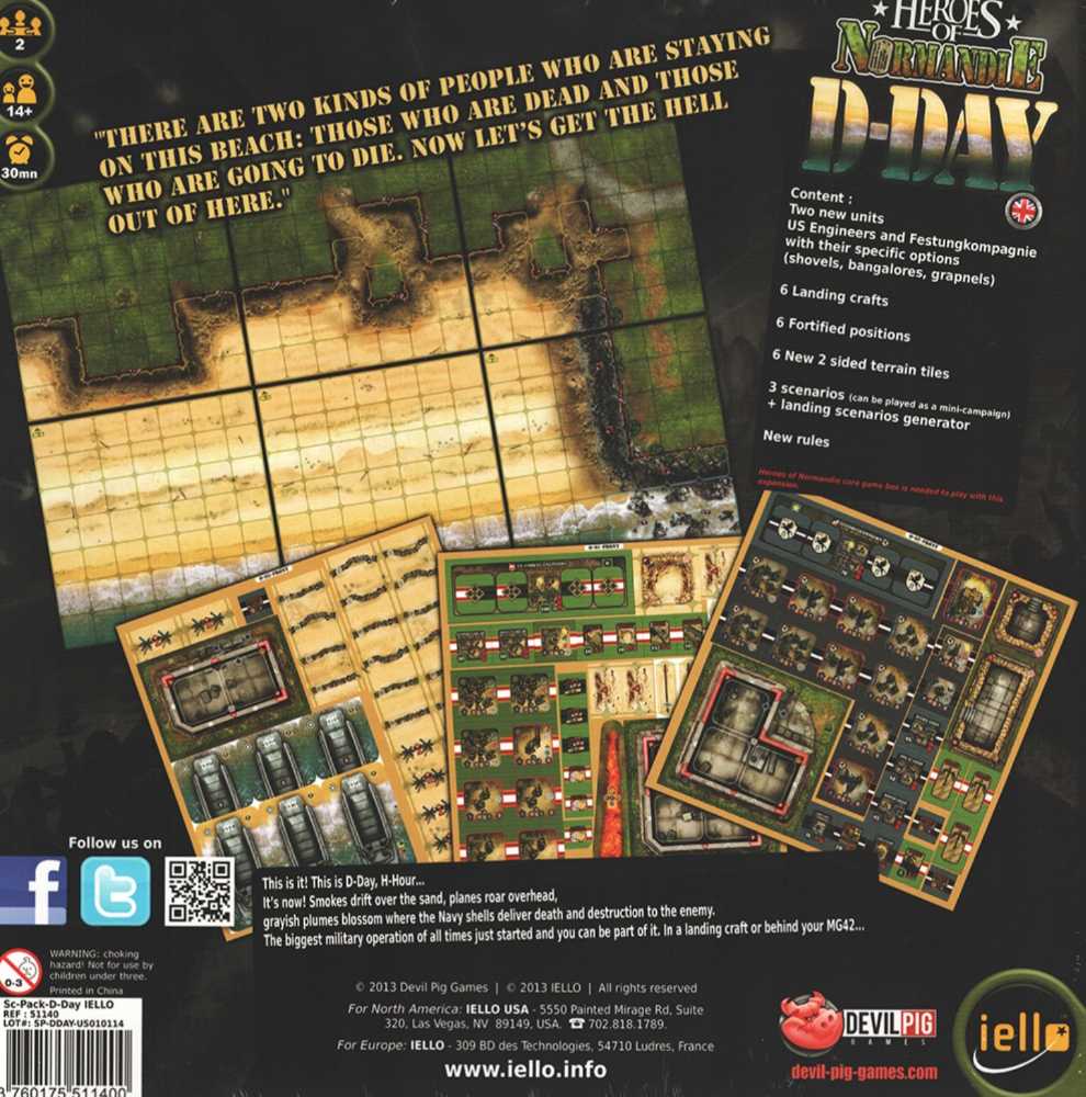 Heroes Of Normandie: D-Day  (2) board game collectible [Barcode 5060377580272] - Main Image 2