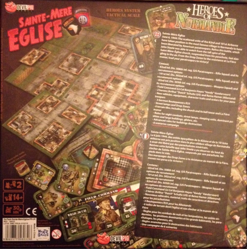 Heroes of Normandie : Sainte-Mère Eglise  (2) board game collectible [Barcode 5060377580326] - Main Image 2