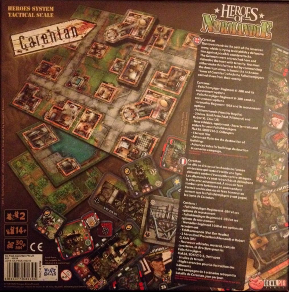 Heroes of Normandie: Carentan Scenario Pack  (2) board game collectible [Barcode 5060377580395] - Main Image 2