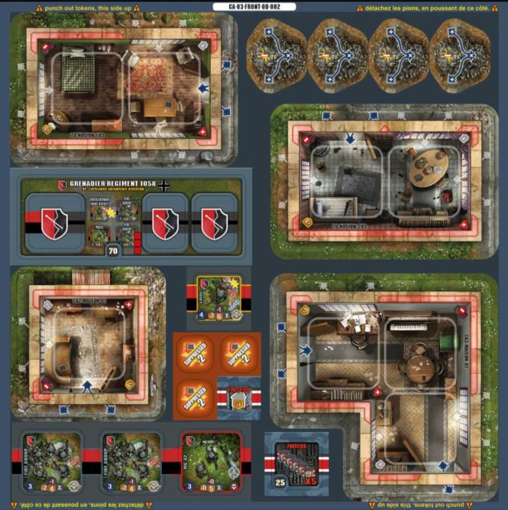 Heroes of Normandie: Carentan Scenario Pack  (2) board game collectible [Barcode 5060377580395] - Main Image 3