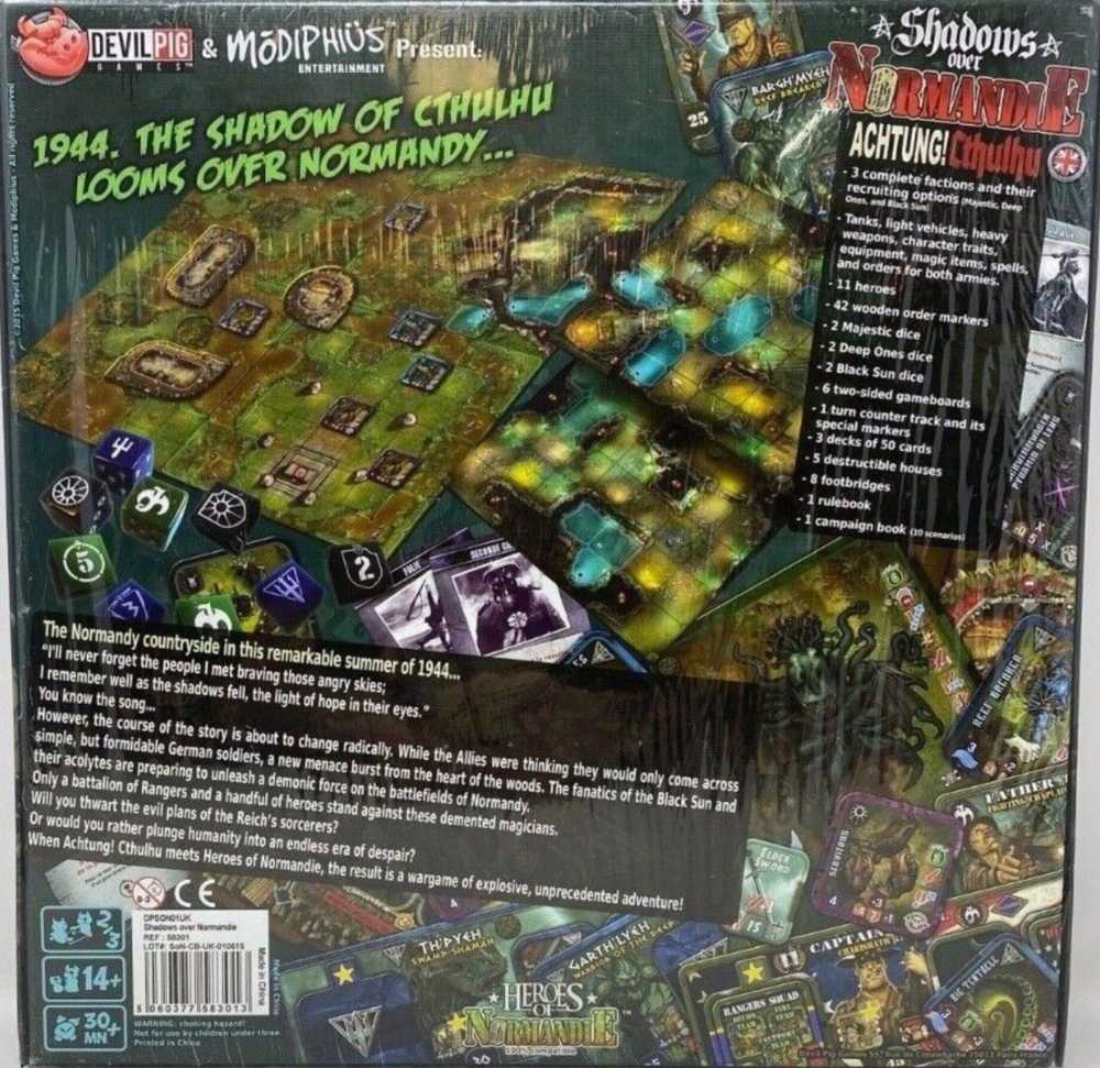 Shadows over Normandie - Achtung Cthulhu + Ben’s Workshop  (2-3) board game collectible [Barcode 5060377583037] - Main Image 2