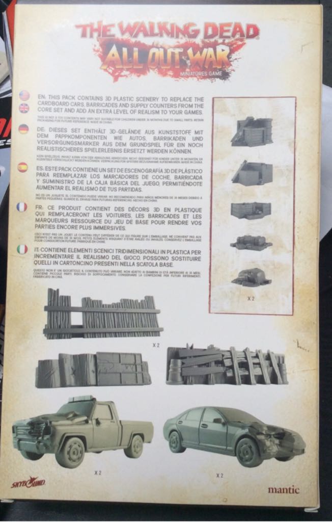 The Walking Dead: All Out War - Scenery Booster NY  board game collectible [Barcode 5060469660066] - Main Image 2