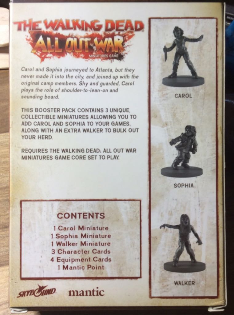 The Walking Dead All Out War Carol Booster NY  board game collectible [Barcode 5060469660127] - Main Image 2
