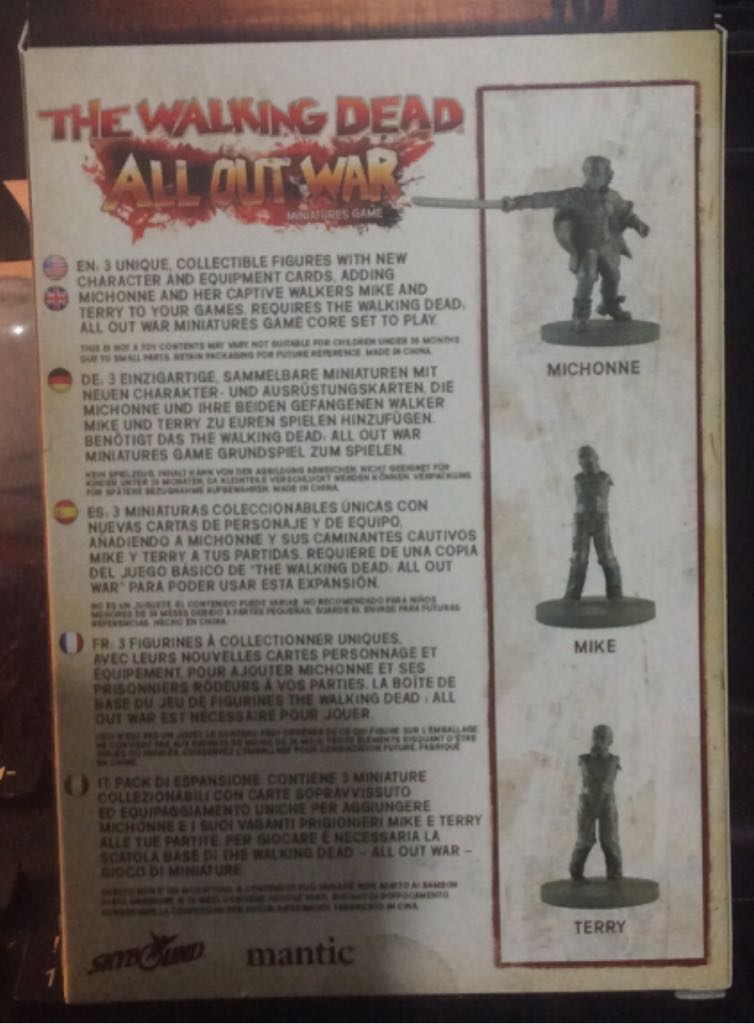 THE WALKING DEAD - ALL OUT WAR - Michonne Boer - Wave III  board game collectible [Barcode 5060469660806] - Main Image 2