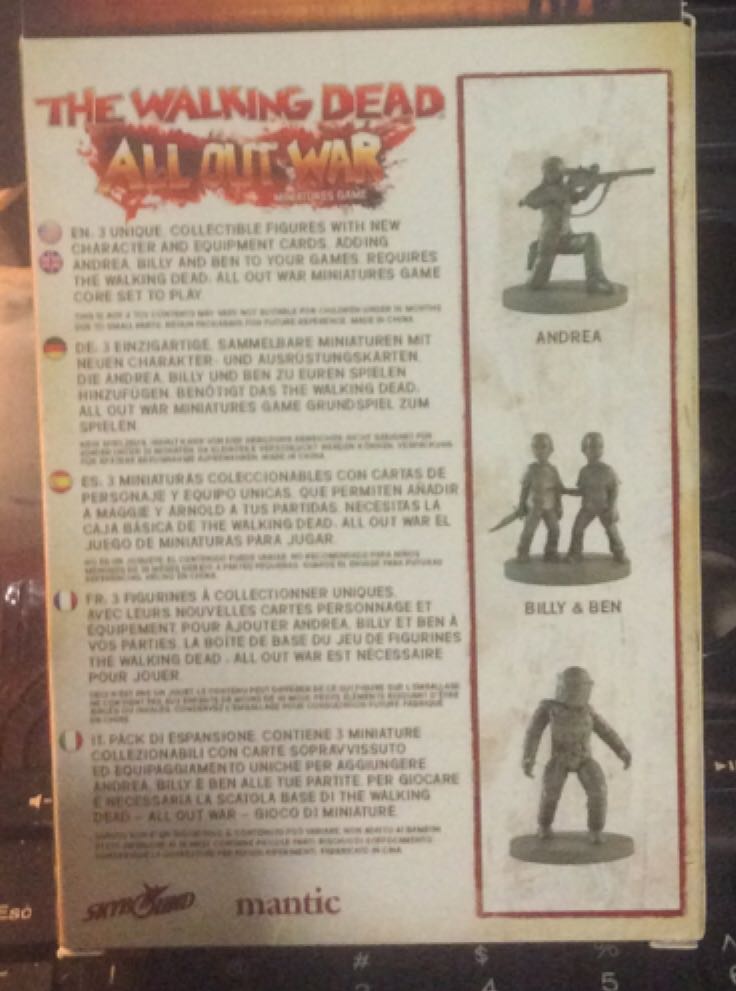 THE WALKING DEAD ALL OUT WAR Andrea Prison Sniper Boerby Mantic Wave III  board game collectible [Barcode 5060469660820] - Main Image 2