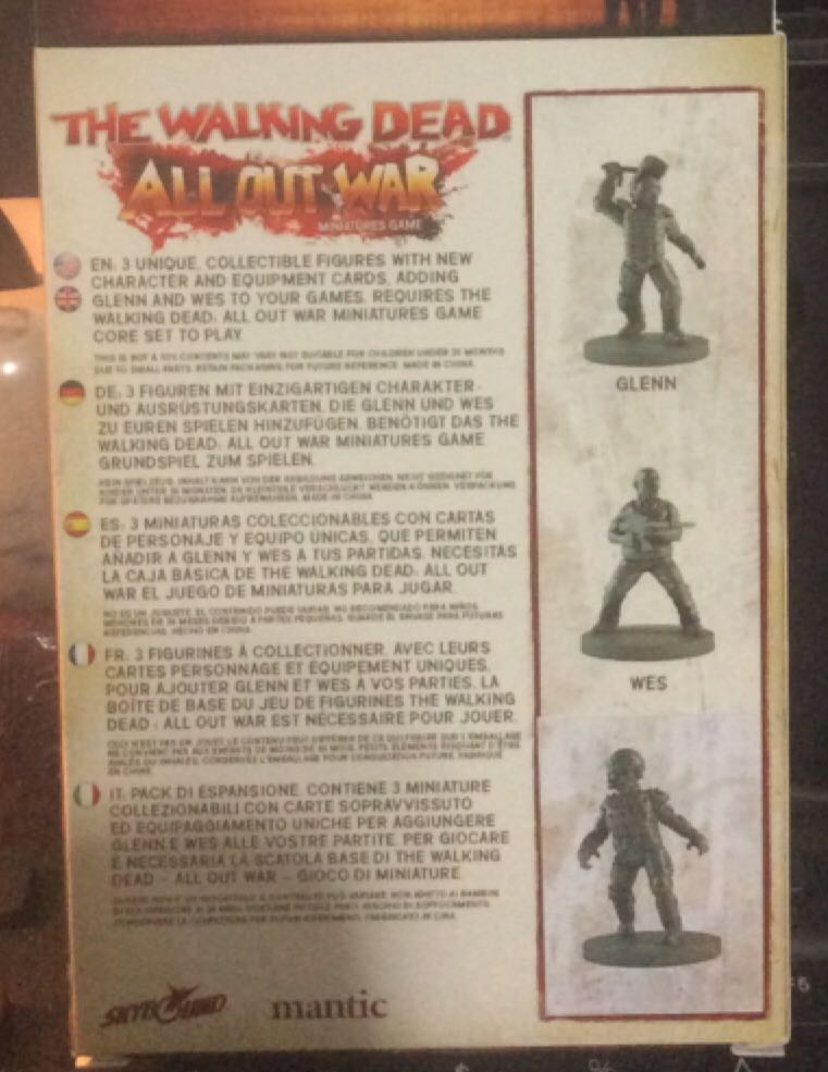 THE WALKING DEAD - ALL OUT WAR - Glenn, Prison Guard Boer - Wave III  board game collectible [Barcode 5060469660837] - Main Image 2