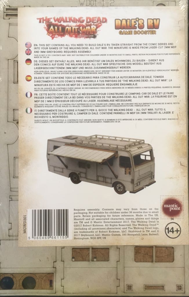 THE WALKING DEAD: THE WALKING DEAD: DALE`S RV - MANTIC GAMES  board game collectible [Barcode 5060469661155] - Main Image 2