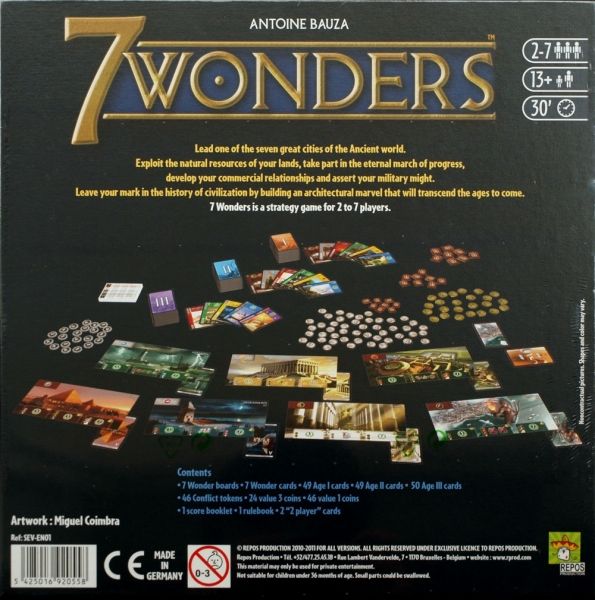 7 Wonders  (3 - 7) board game collectible [Barcode 5425016920510] - Main Image 2