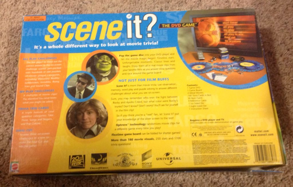 Scene It? Movies Edition  (2-6) board game collectible [Barcode 027084086577] - Main Image 2