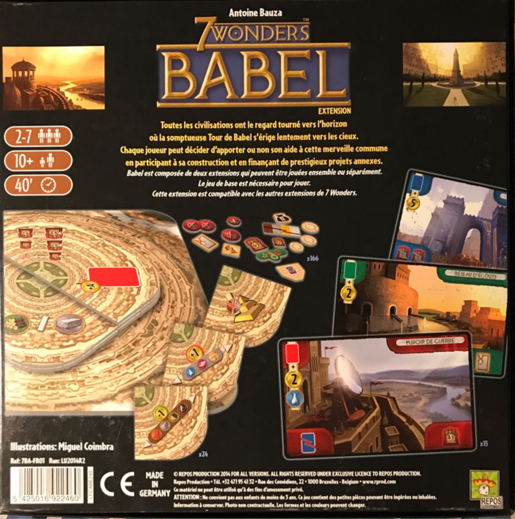 7 Wonders: Babel  (2-7) board game collectible [Barcode 5425016922460] - Main Image 2