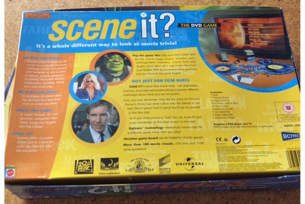 Scene It? Movie 2nd Edition  (2+) board game collectible [Barcode 027084139129] - Main Image 2