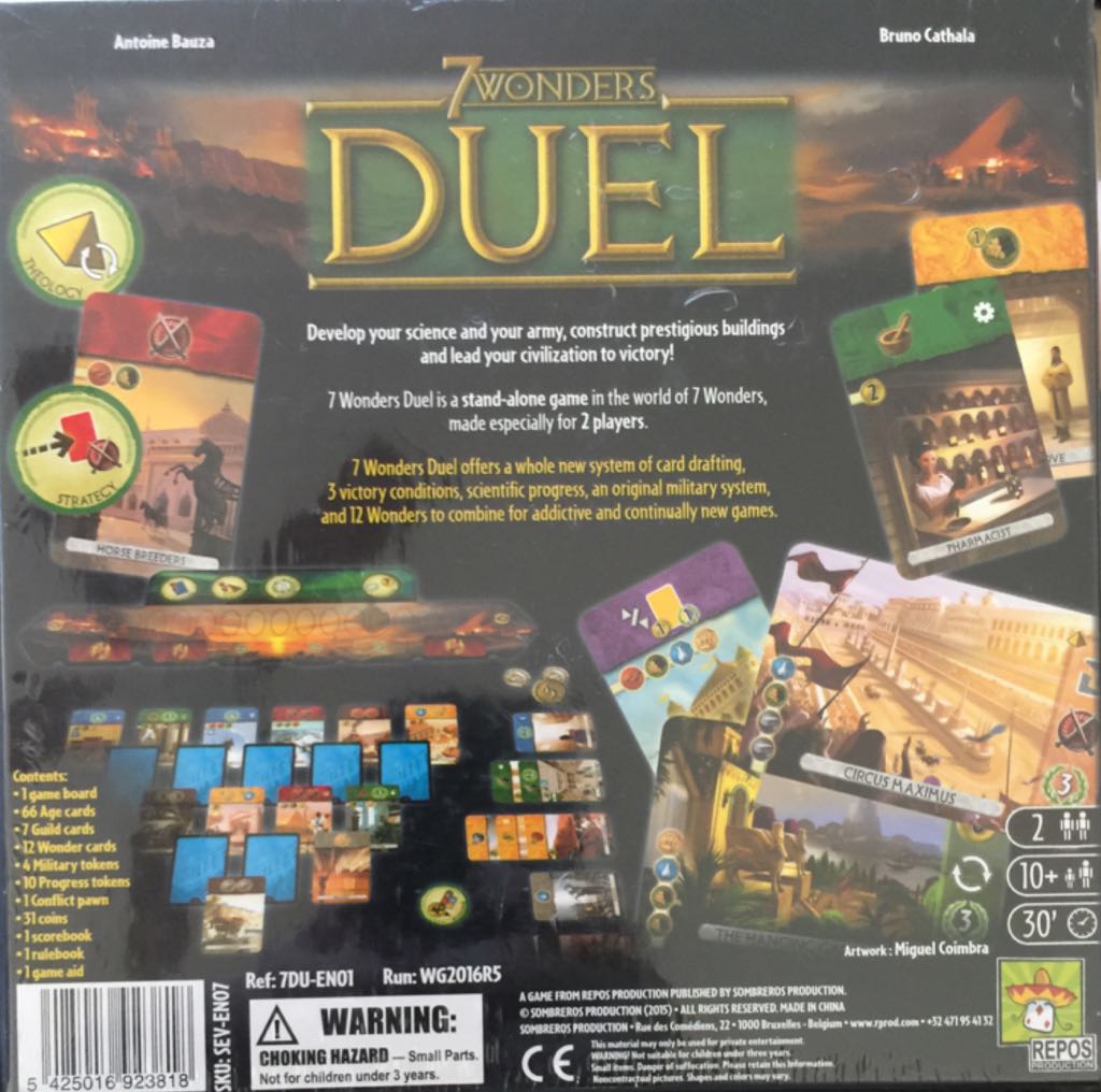 7 Wonders Duel  (2) board game collectible [Barcode 5425016923818] - Main Image 2