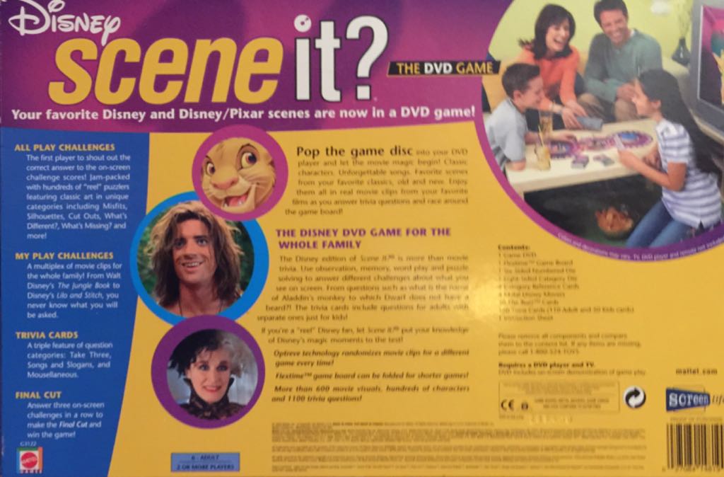 Scene It? Disney  (2+) board game collectible [Barcode 027084148190] - Main Image 2