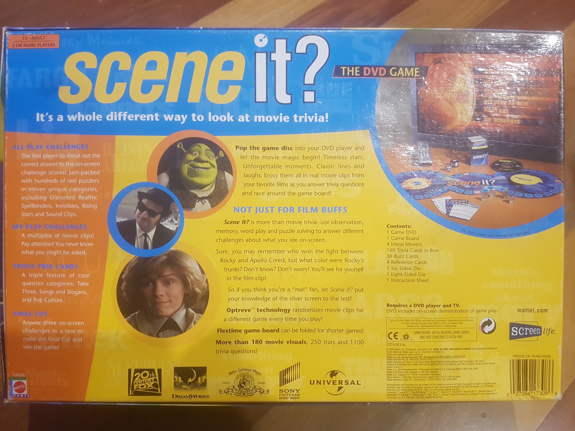 Scene It? DVD  (2+) board game collectible [Barcode 027084173086] - Main Image 2
