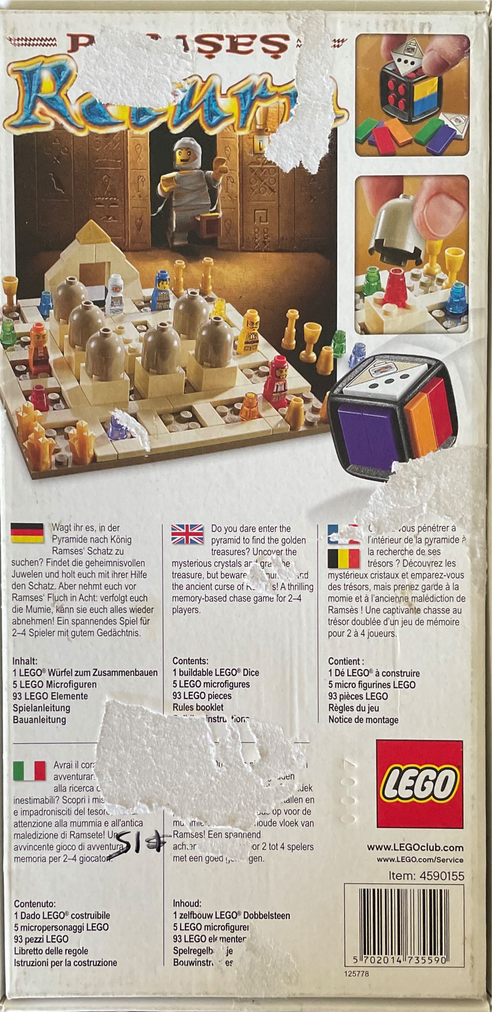 Ramses Return  (2-4) board game collectible [Barcode 5702014735590] - Main Image 2