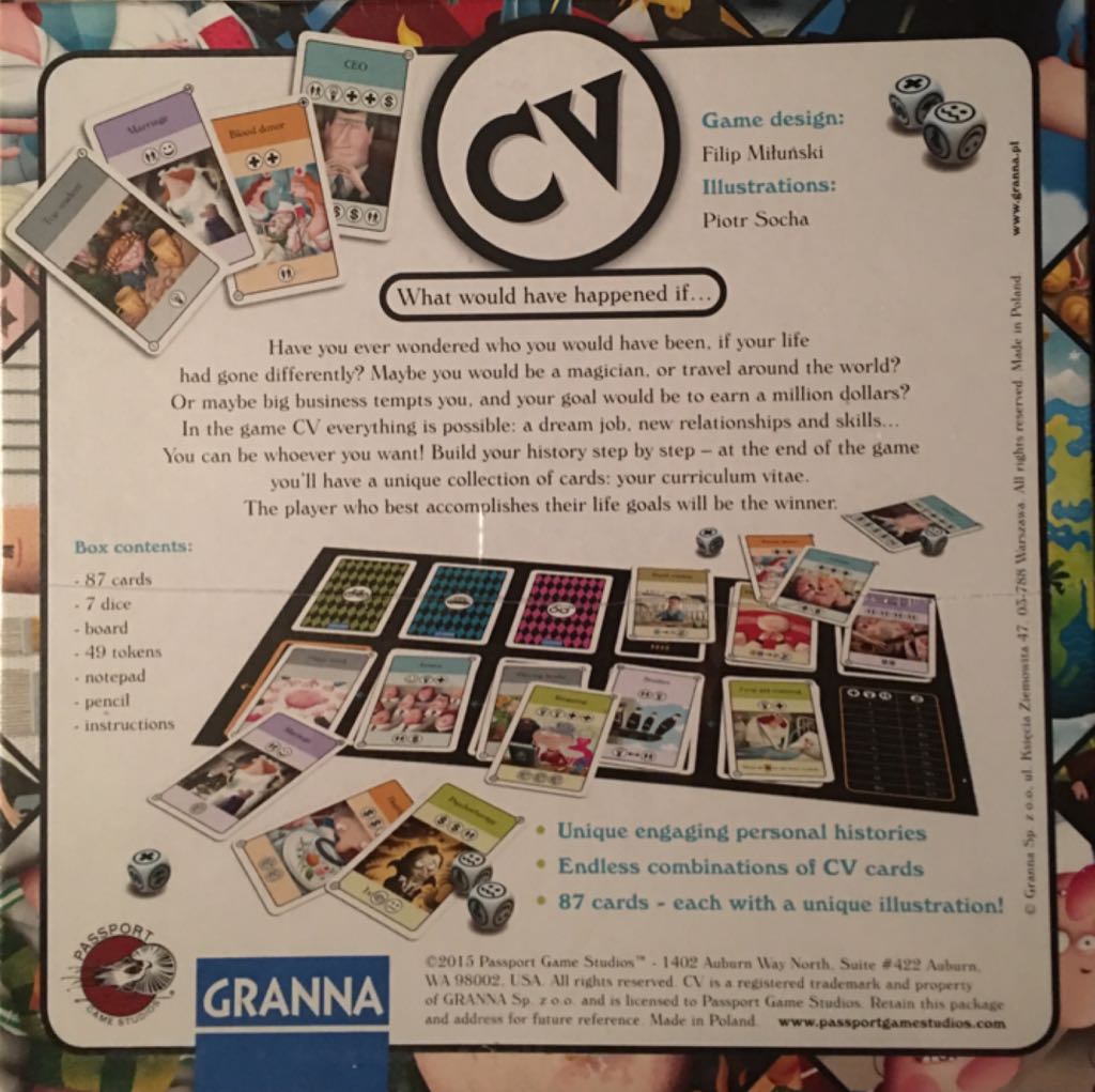 CV: What Would Have Happened If...  (2-4) board game collectible [Barcode 5900221351781] - Main Image 2