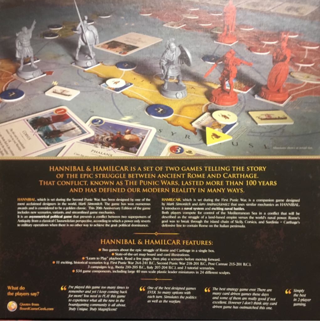 Hannibal & Hamilcar: Rome vs Carthage 20th Anniversary Edition  (2) board game collectible [Barcode 5900741508221] - Main Image 2
