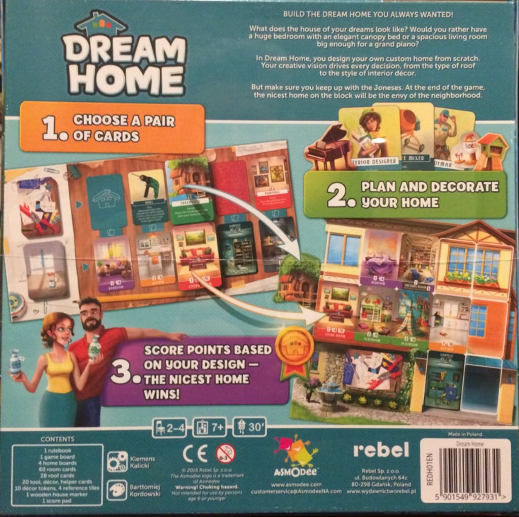 Dream Home  (2-4) board game collectible [Barcode 5901549927931] - Main Image 2