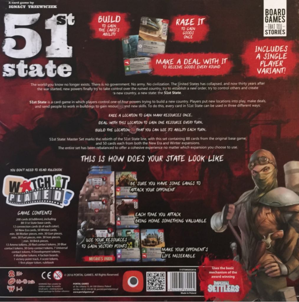 51st State Master Set  (1 to 4) board game collectible [Barcode 5902560380095] - Main Image 2
