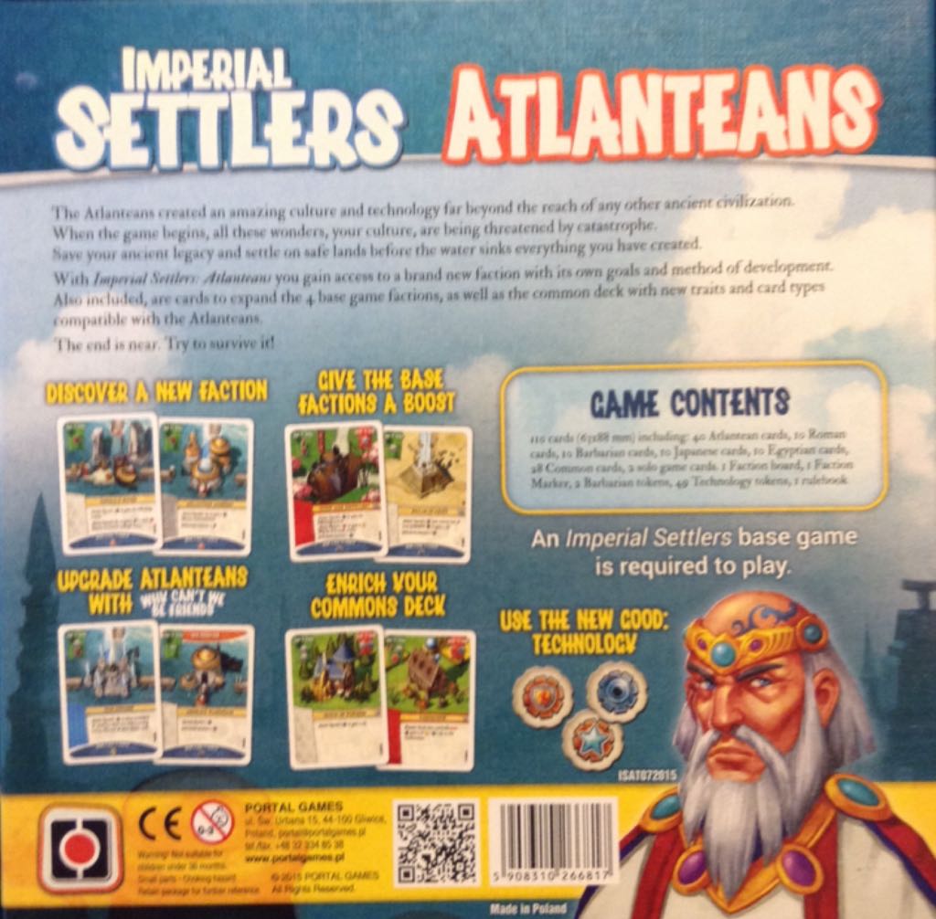 Imperial Settlers: Atlanteans Expansion  (1 to 6) board game collectible [Barcode 5908310266817] - Main Image 2