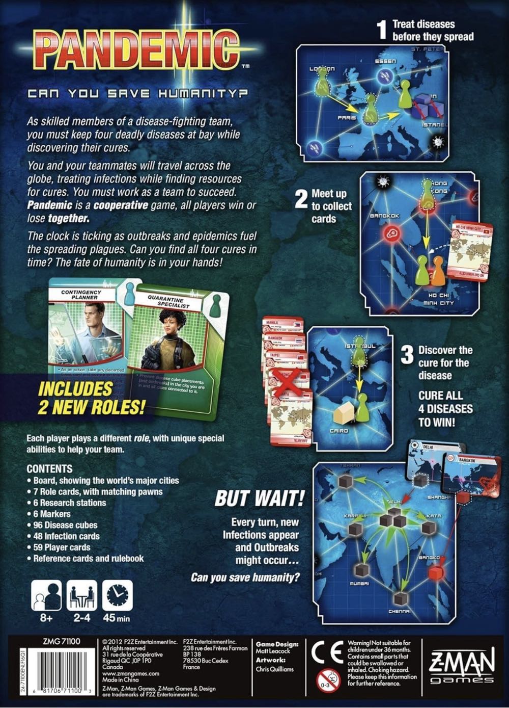 Pandemic  (2-4) board game collectible [Barcode 5999556751687] - Main Image 2