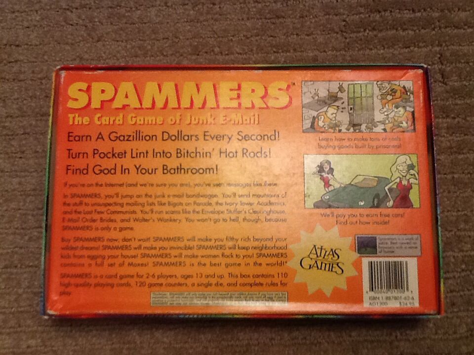 Spammers  (2-6) board game collectible [Barcode 600040012003] - Main Image 2