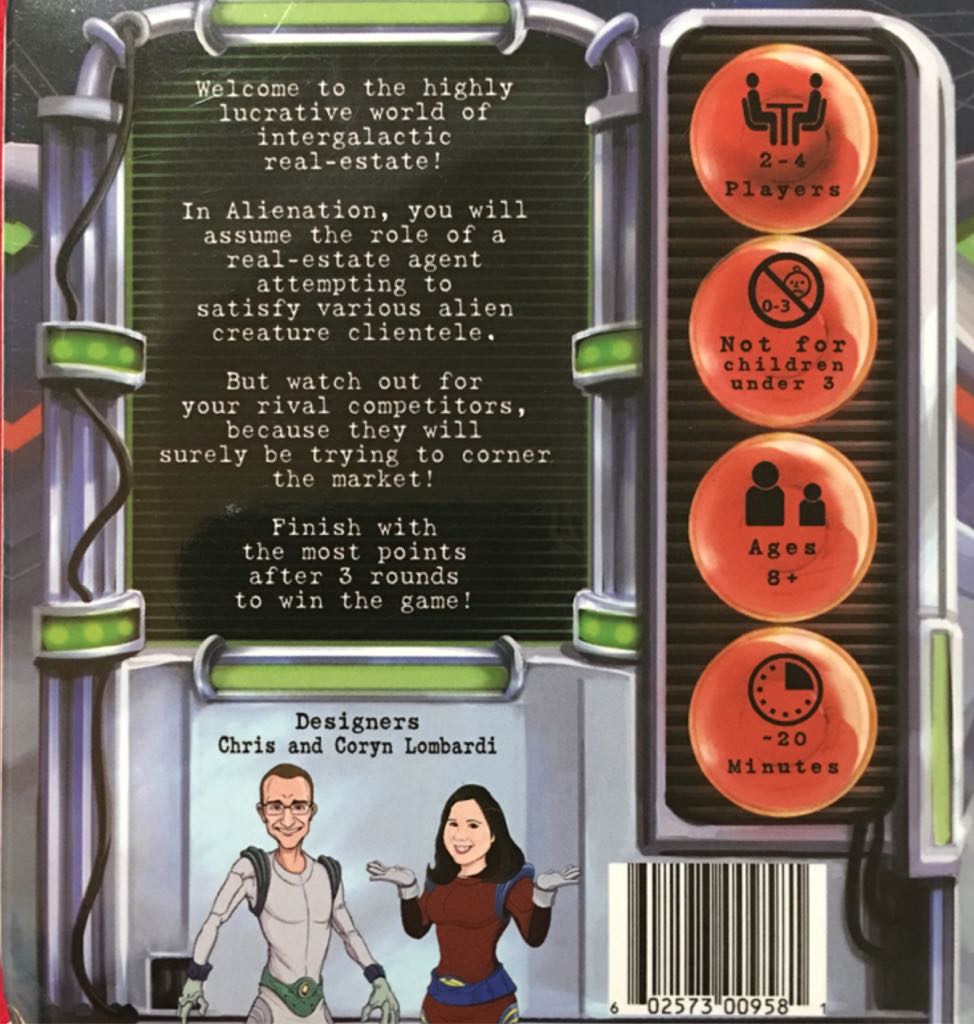 Alienation  (2-4) board game collectible [Barcode 602573009581] - Main Image 2