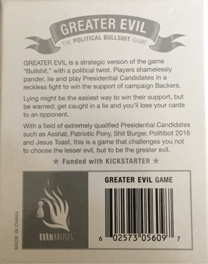 Greater Evil  (3-6) board game collectible [Barcode 602573056097] - Main Image 2