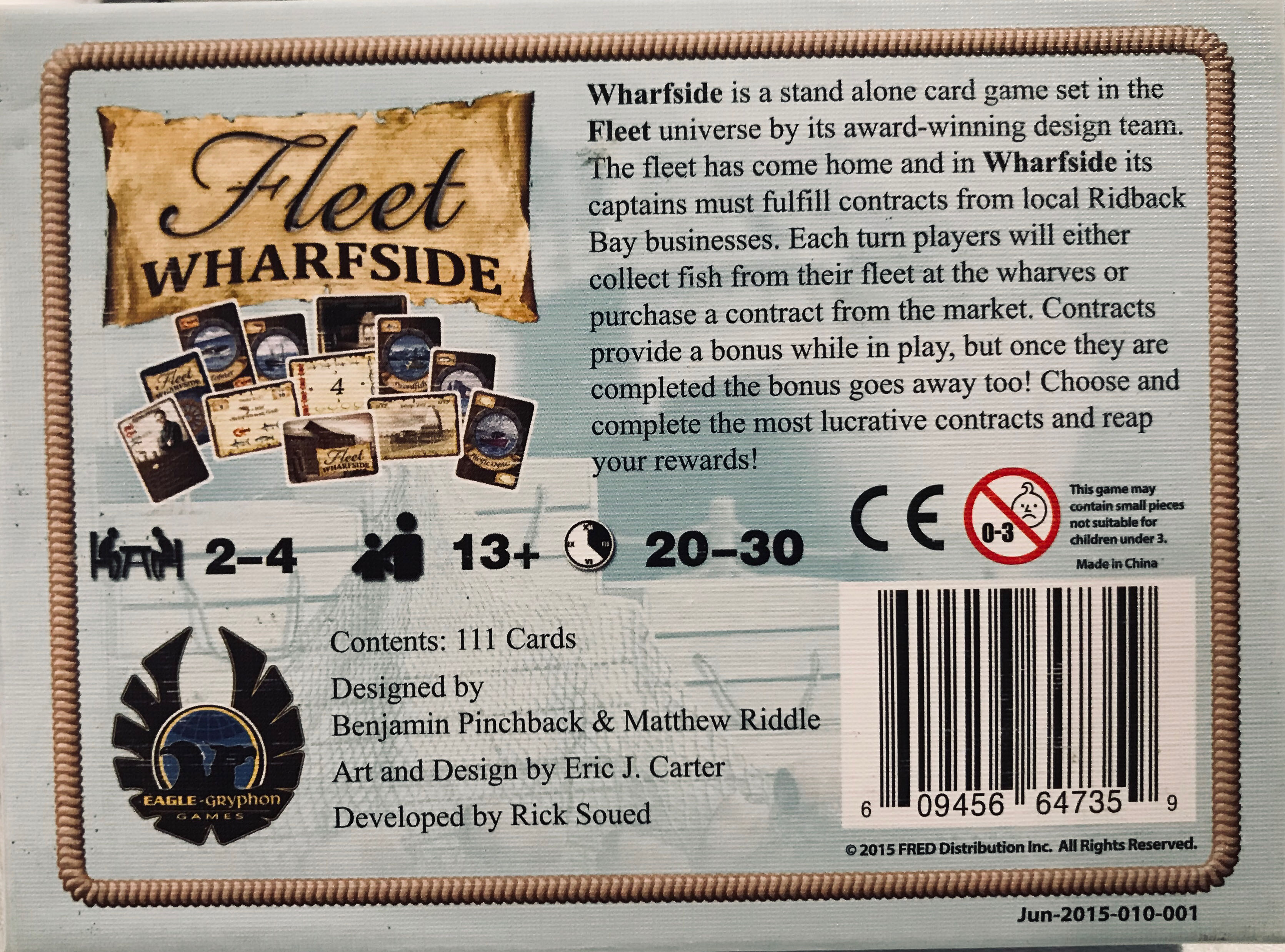 Fleet Wharfside  (2-4) board game collectible [Barcode 609456647359] - Main Image 2
