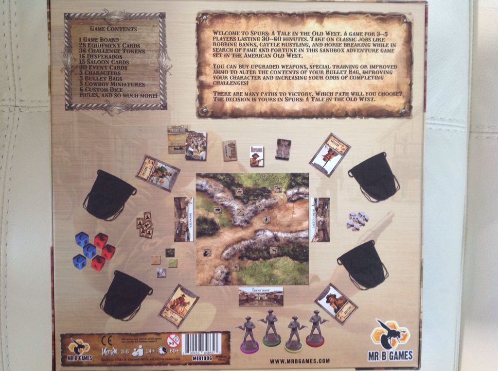 Spurs: A Tale in the Old West  (3-5) board game collectible [Barcode 609456648653] - Main Image 2