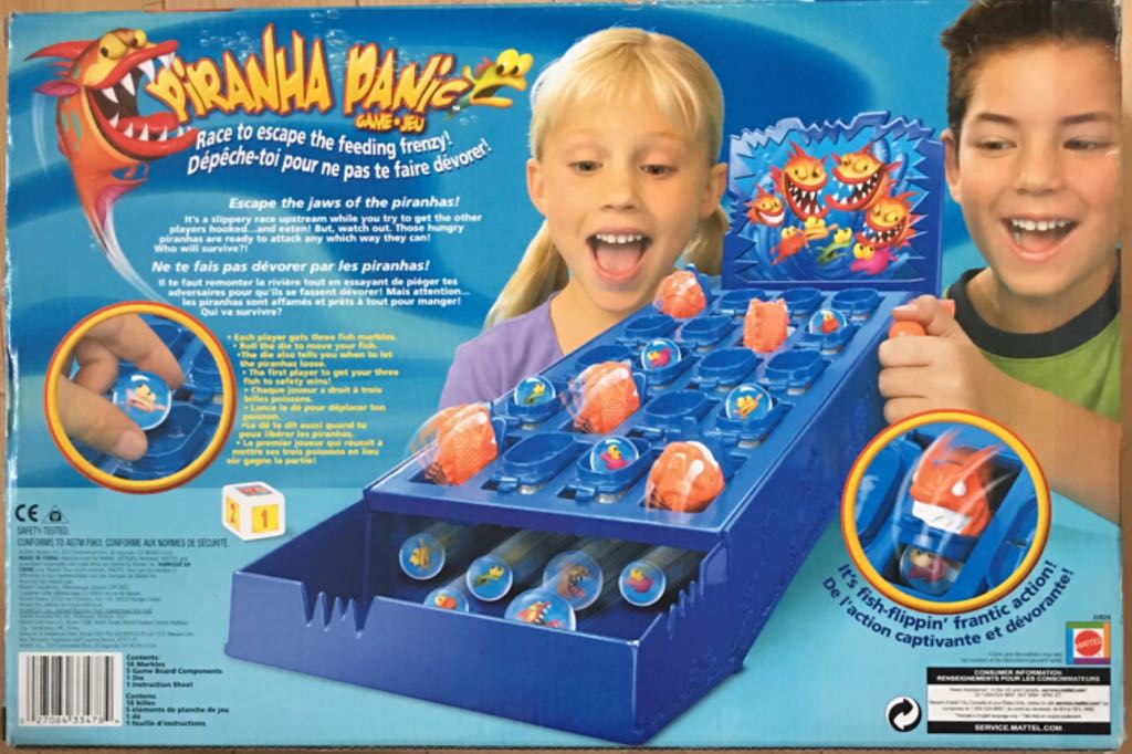 Piranha Panic  (2-4) board game collectible [Barcode 027084334784] - Main Image 2