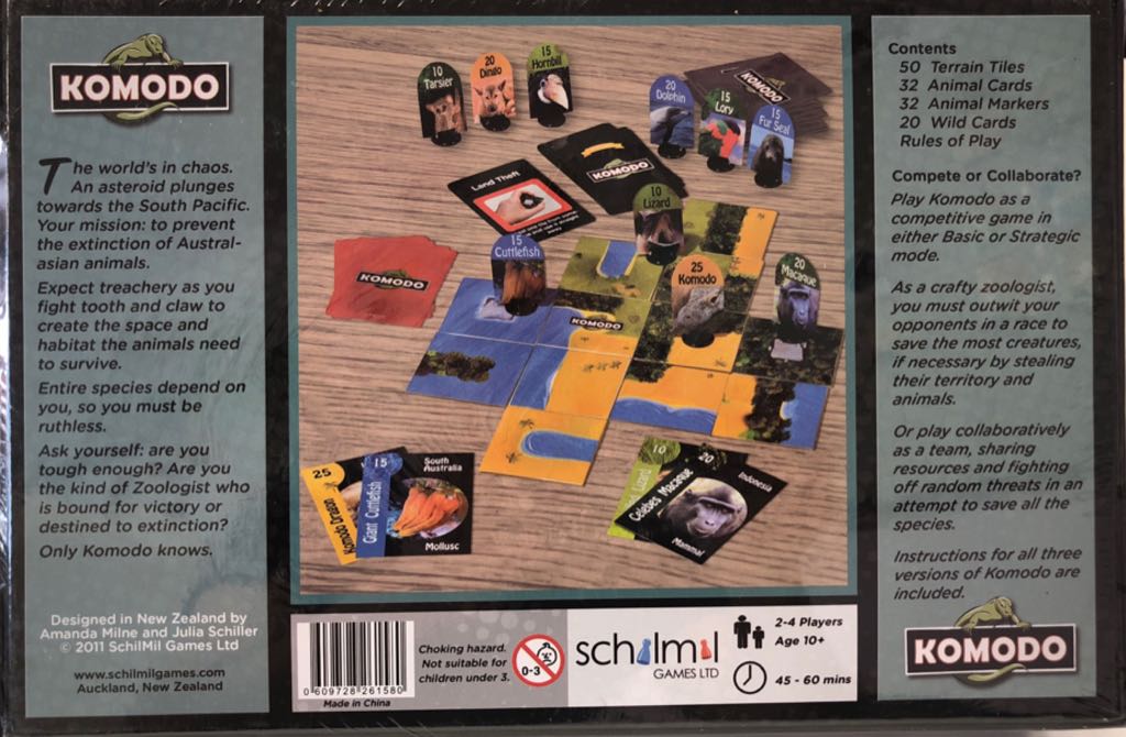 Komodo  (2-4) board game collectible [Barcode 609728261580] - Main Image 2