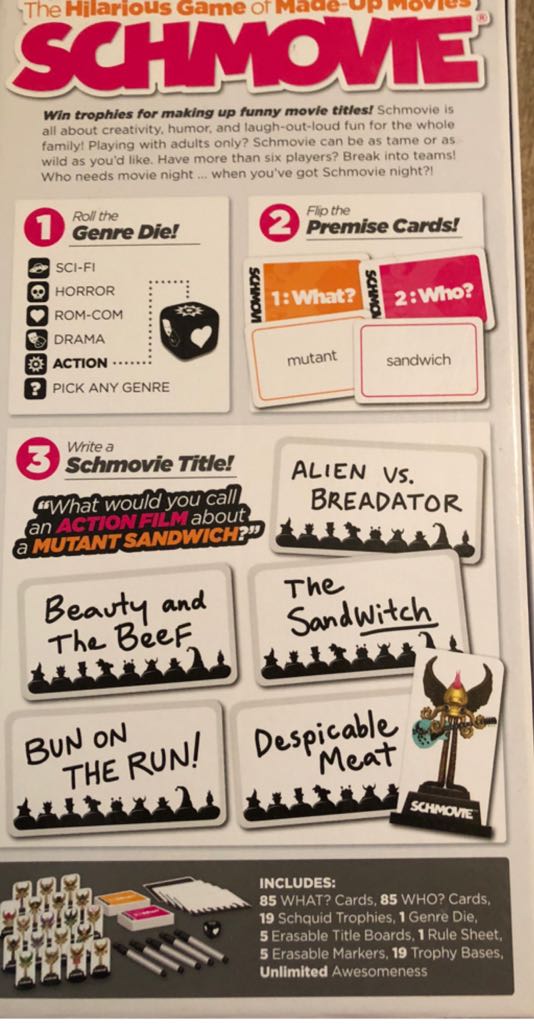 Schmovie  (3) board game collectible [Barcode 610395153177] - Main Image 2