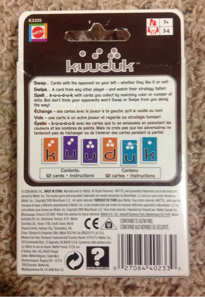Kuuduk  (3-6) board game collectible [Barcode 027084402339] - Main Image 2