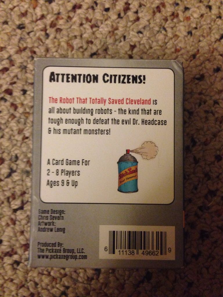 The Robot That Totally Saved Cleveland  (2-8) board game collectible [Barcode 611138496629] - Main Image 2