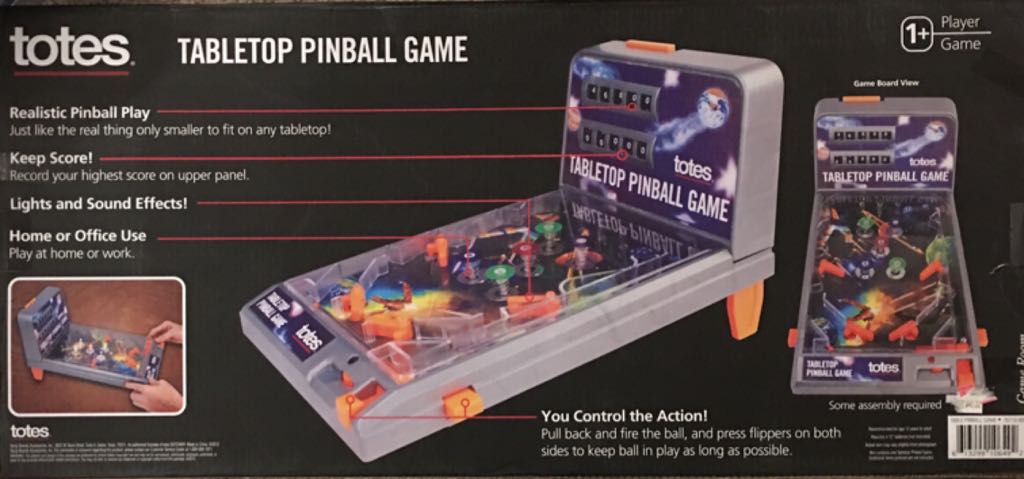 Tabletop Pinball Game  (1) board game collectible [Barcode 613299106492] - Main Image 2