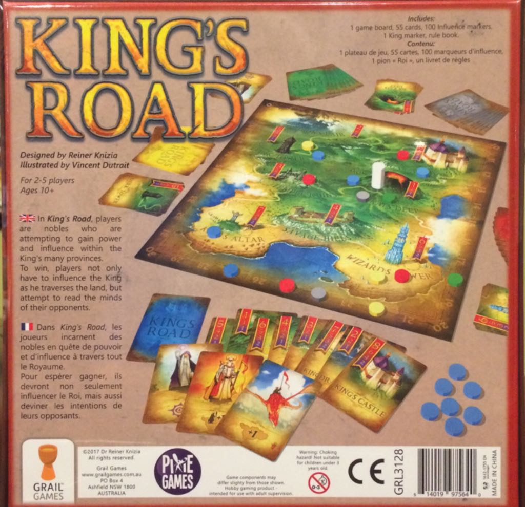 King’s Road  (2 to 5) board game collectible [Barcode 614019975640] - Main Image 2
