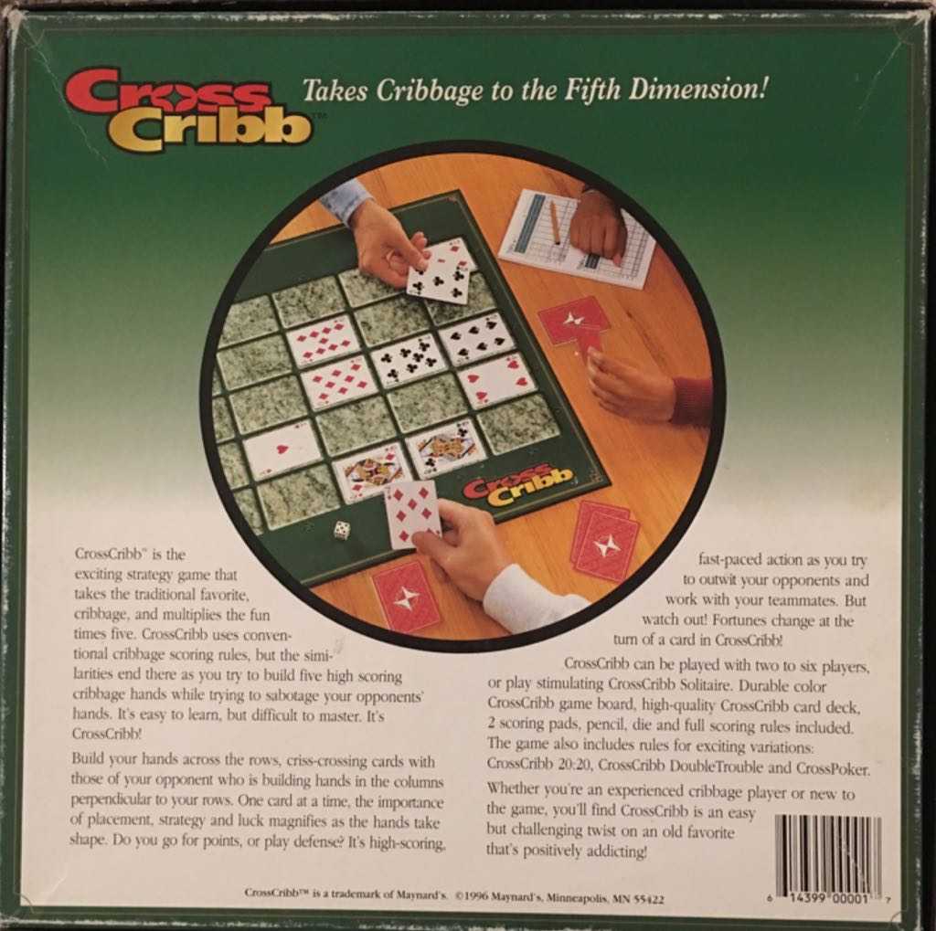 Cross Crib  (1-6) board game collectible [Barcode 614399000017] - Main Image 2