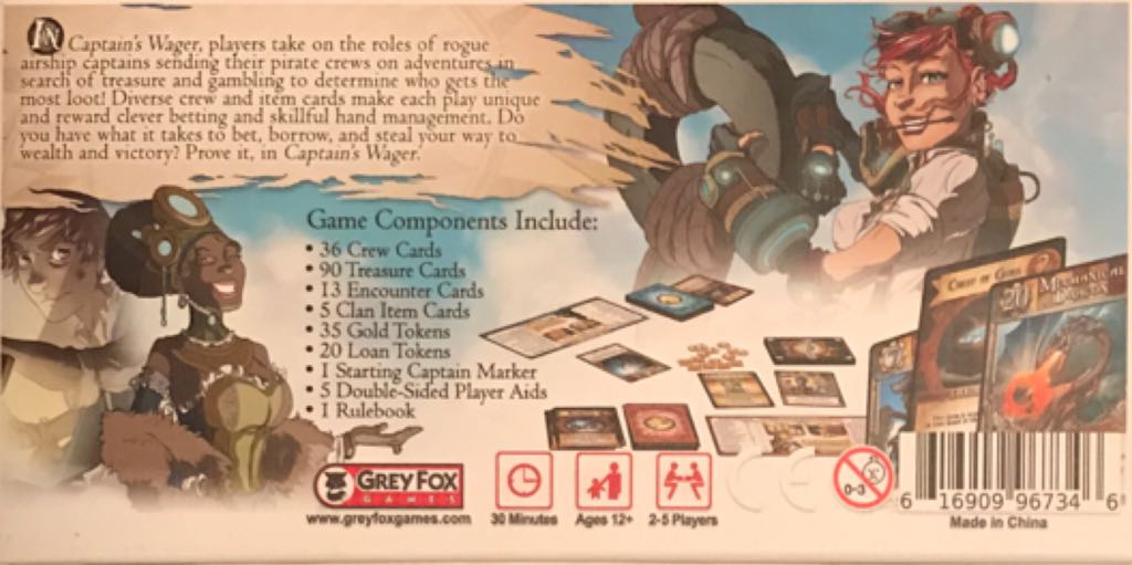 Captains Wager  (2-5) board game collectible [Barcode 616909967346] - Main Image 2