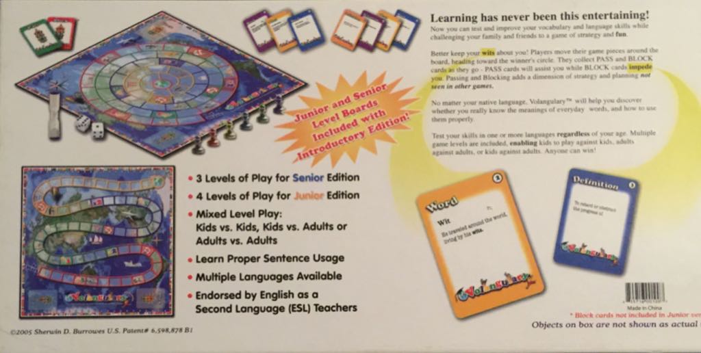 Volangulary  (6) board game collectible [Barcode 619820080095] - Main Image 2